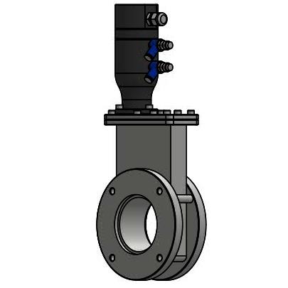 真空ISO-F法蘭氣動(dòng)閘板閥